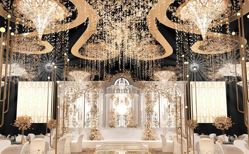 循化花木兰喜事汇金色大厅效果展示